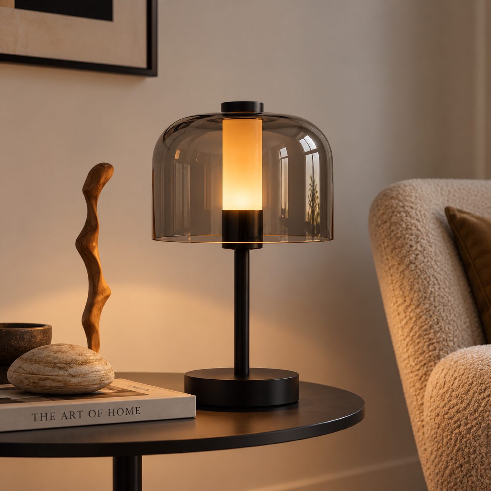 Glass Dome Lamp