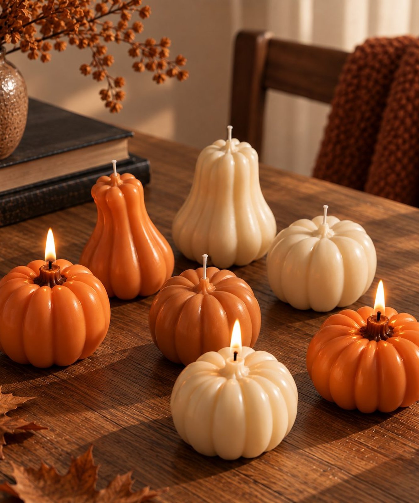 Pumpkin Candle Set