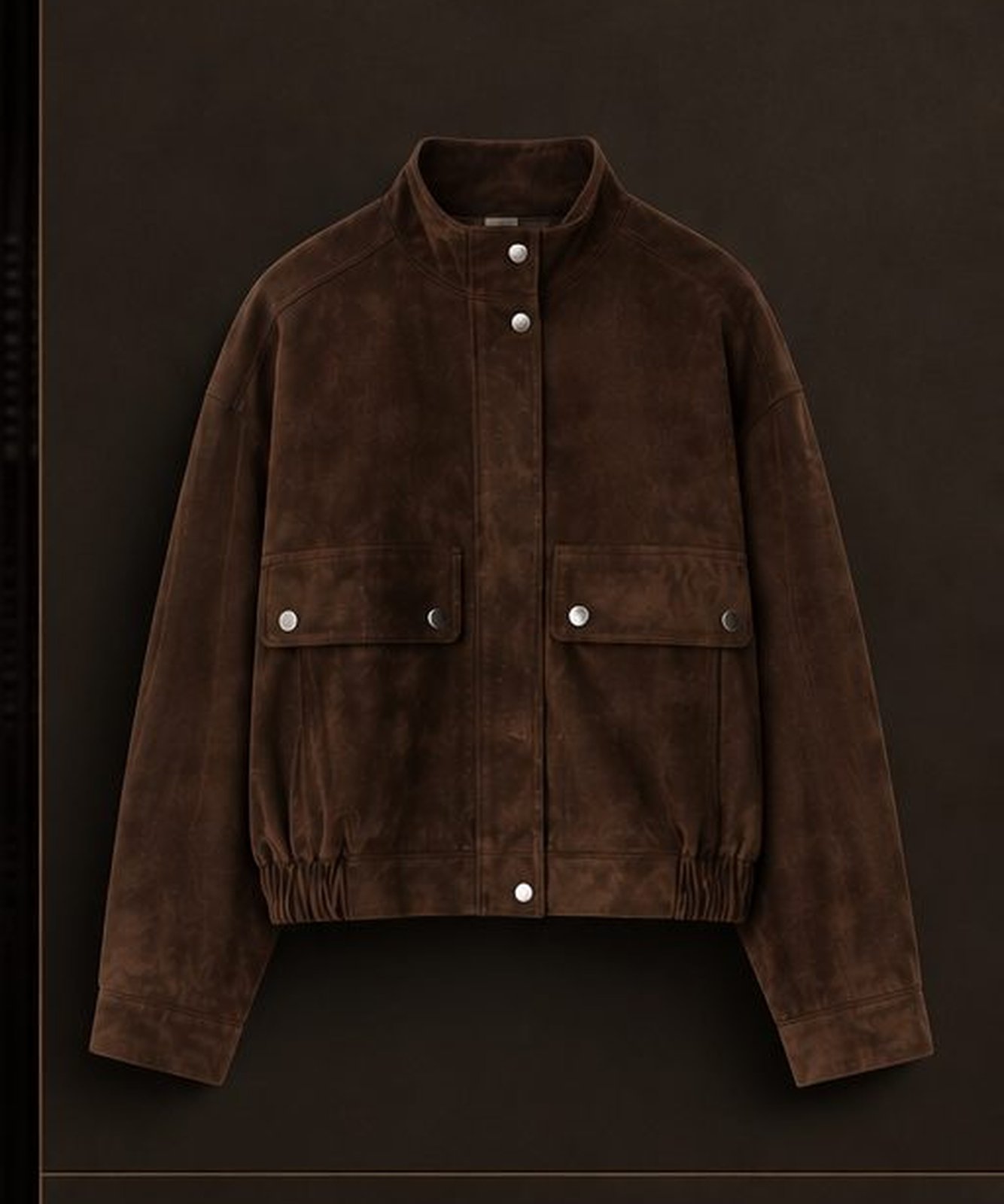 Suede Bomber Jacket