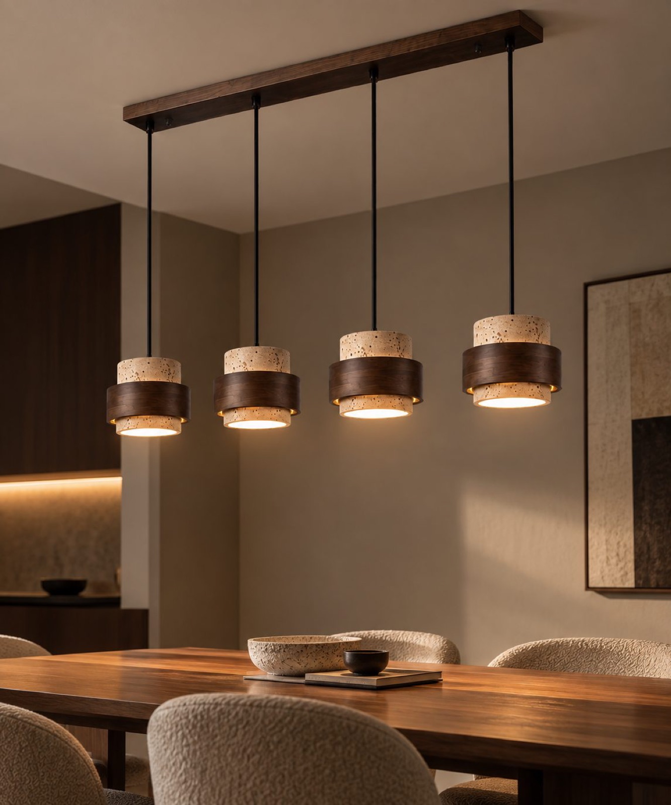 Wood + Stone + Light